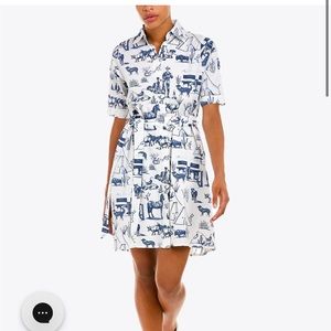 KATIE KIME MARFA TOILE SHIRT PRADA TEXAS DRESS